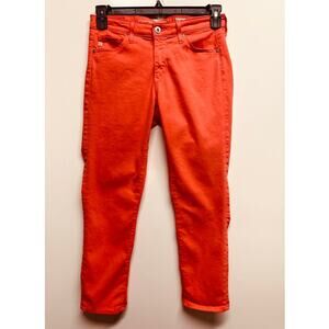 AG Adriano Goldschmied Women's The Prima Crop Cigarette Crop Pants Size 27R